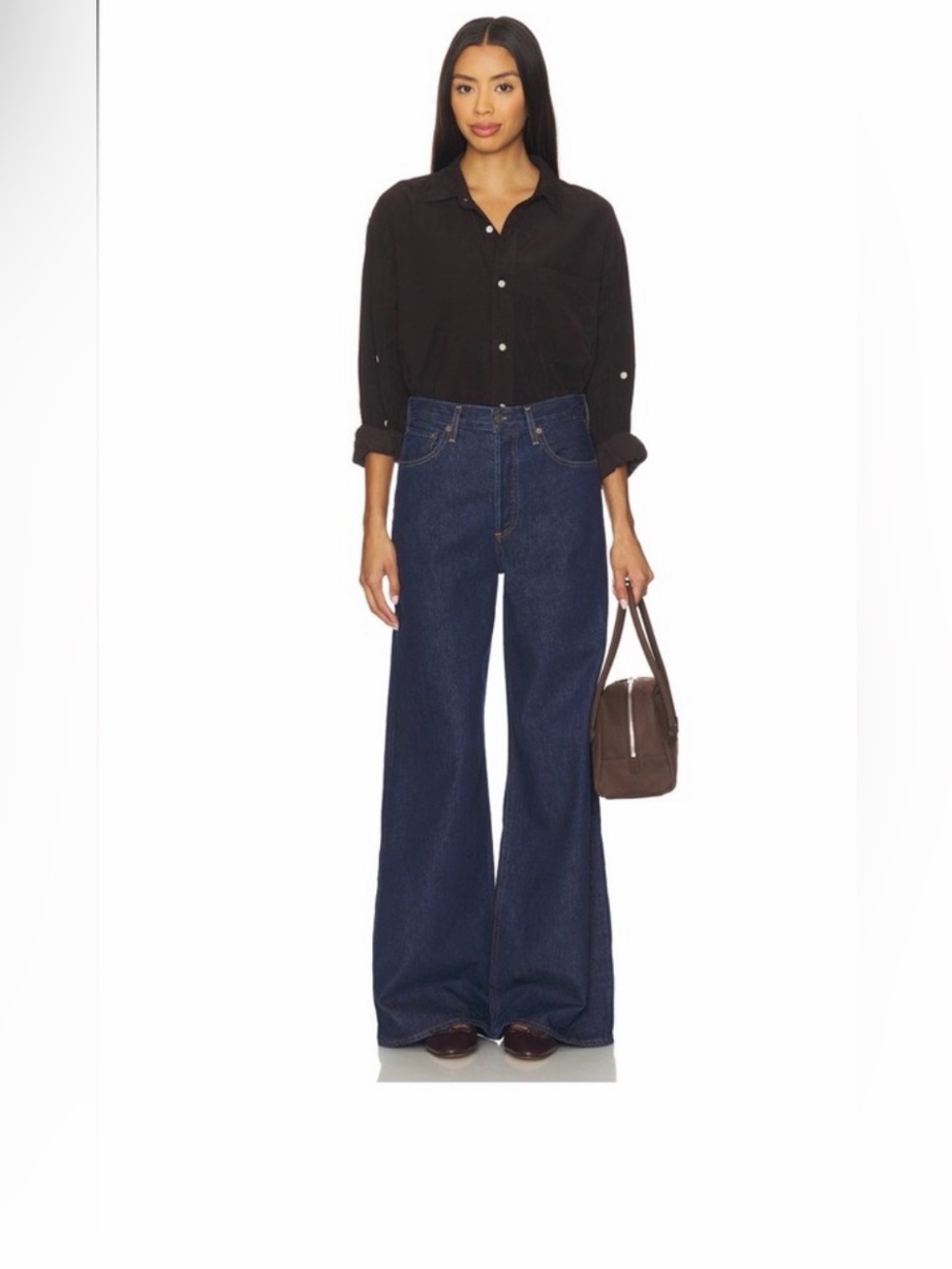 Agolde Indigo Wide-Leg High-Rise Jeans